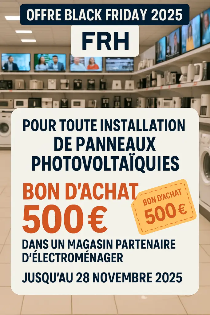 Offre Black Friday FRH Guyane - panneaux solaires