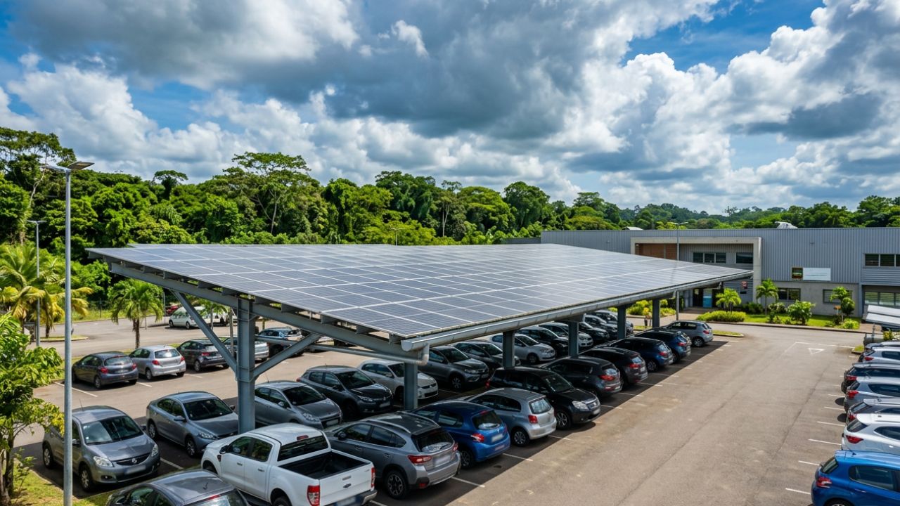 ombrière photovoltaïque guyane