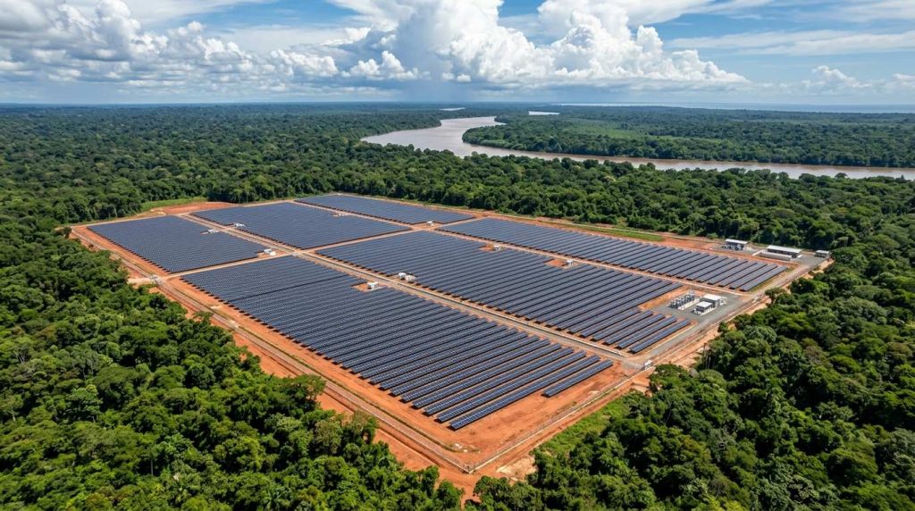 Centrale photovoltaïque & ombrière solaire en Guyane : la solution B2B